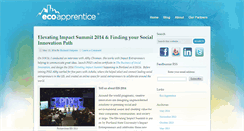 Desktop Screenshot of blog.ecoapprentice.com