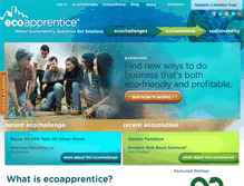 Tablet Screenshot of ecoapprentice.com